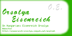 orsolya eisenreich business card